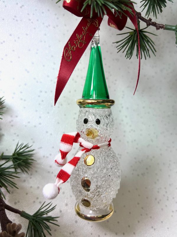 Frosty Snowman Scarf (L) ~ Green