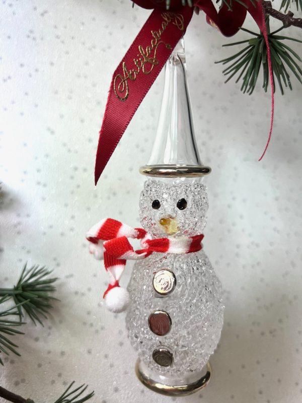 Frosty Snowman Scarf (L) ~ Silver