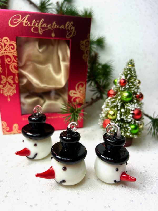 Snowman Head (XS) ~ White - Image 2