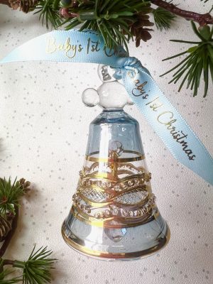 Baby’s 2025 Christmas Bell (S) ~ Ice Blue