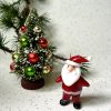 Solid Glass Standing Santa Claus Figurine (S) ~ Red/White