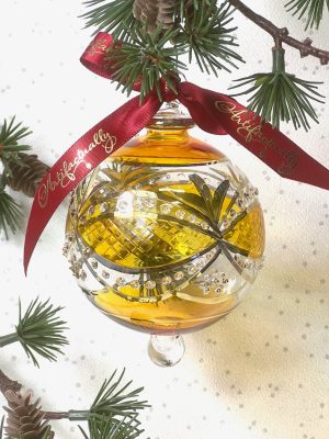 Victorian Optic Bauble (L) ~ Yellow