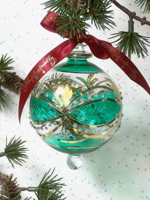 Victorian Optic Bauble (L) ~ Emerald