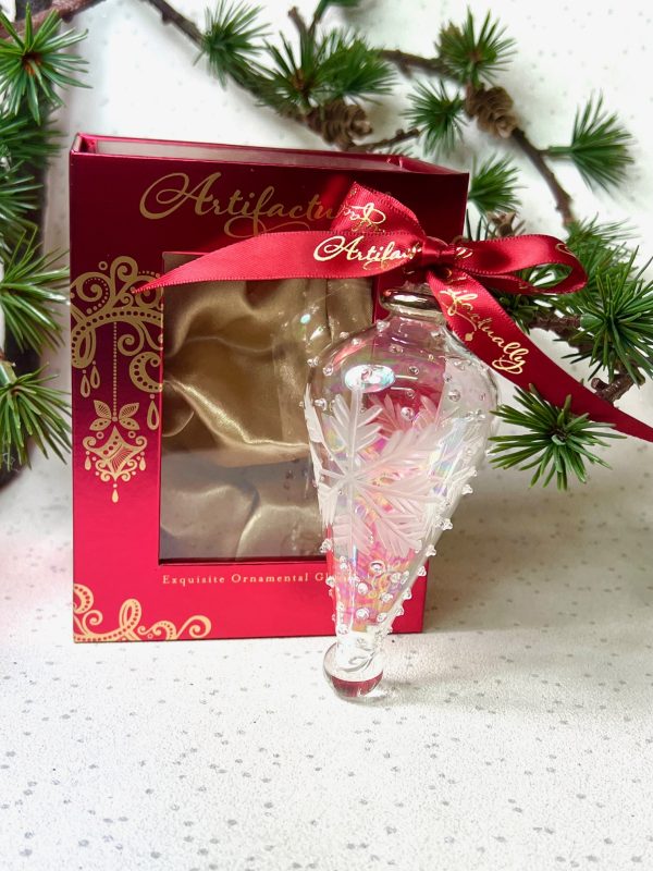 Snowflake Dot Cone (M) ~ Clear/Silver - Image 2
