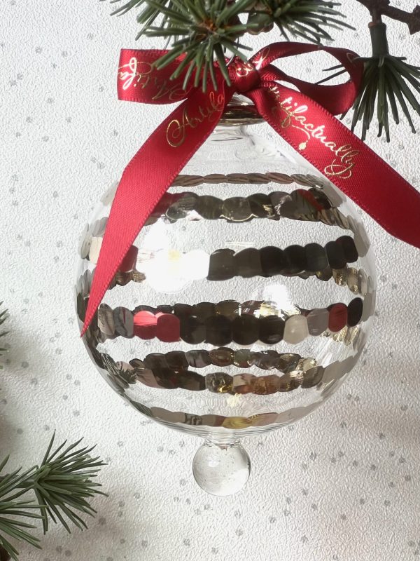 Saturn Ornament (L) ~ Silver