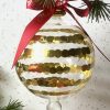 Saturn Ornament (L) ~ Gold