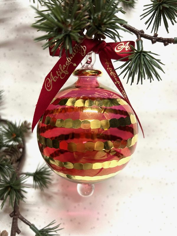 Saturn Ornament (M,L) ~ Red