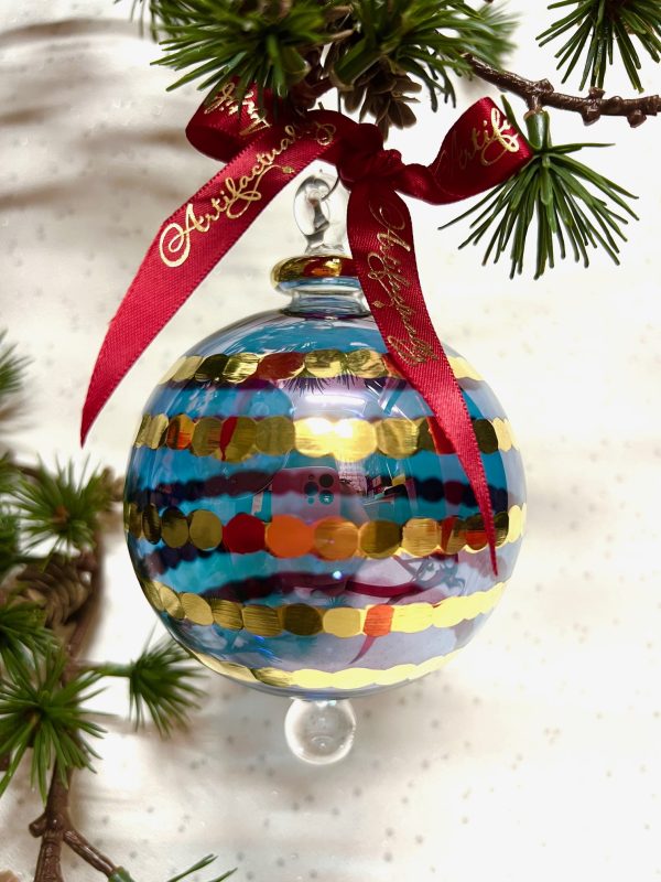 Saturn Ornament (M,L) ~ Blue