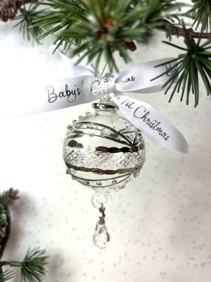 Baby’s 2025 Victorian Crystal (S) ~ Silver