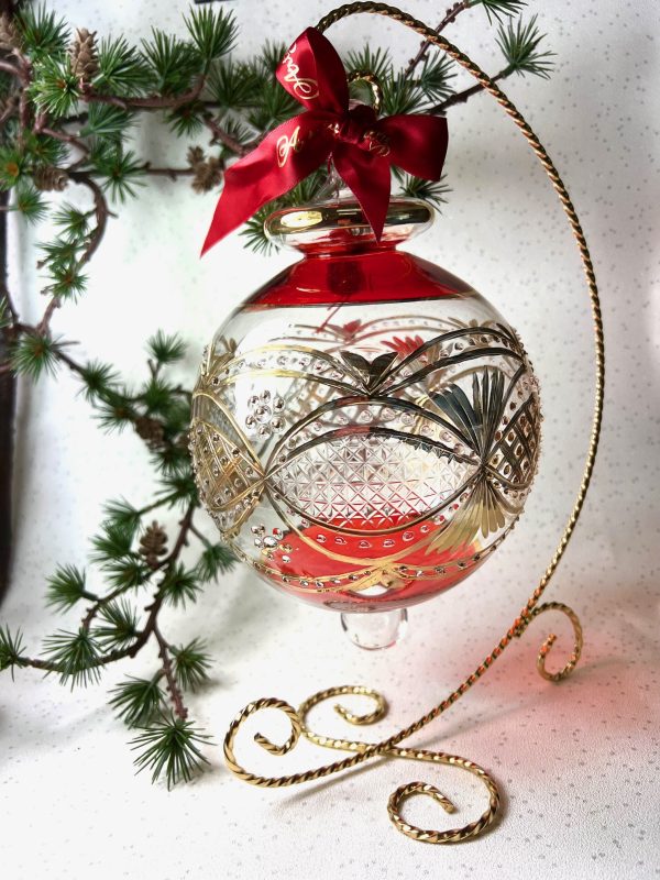 1 Arm Cradle Ornament Stand (X-Large 13”) ~ Gold