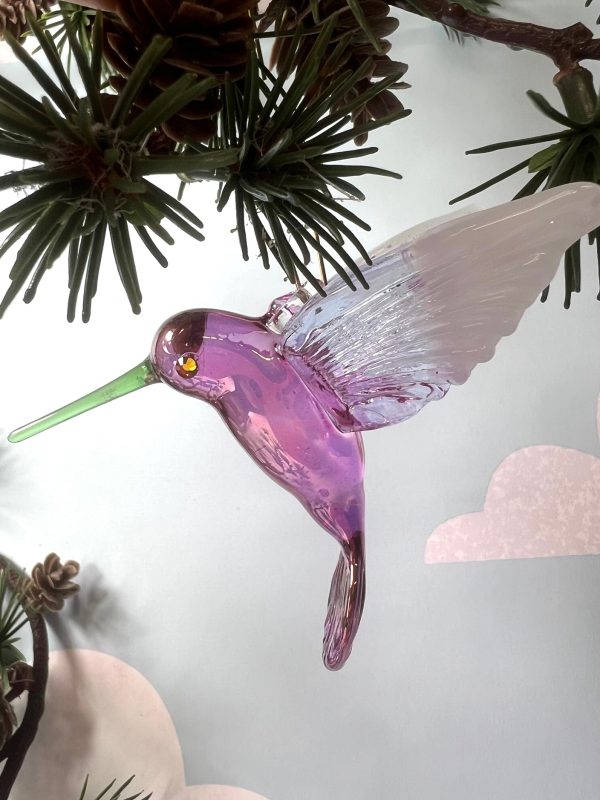 Hummingbird Crystal (S) ~ Purple - Image 2