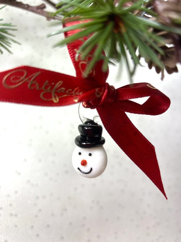 Mini Snowman Head - White