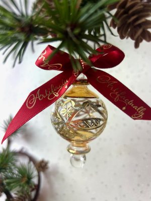 Victorian Etched Ornament (XS) ~ Yellow