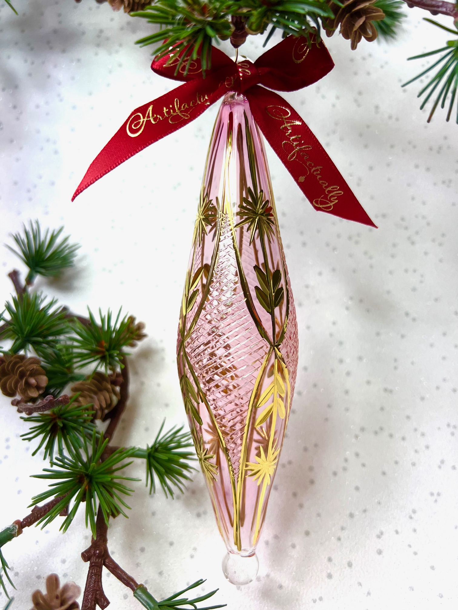 Spire Ornament (L) ~ Pink