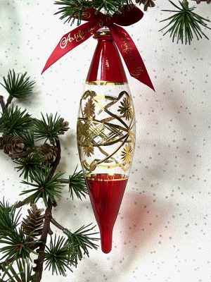 Victorian Float Ornament (L) ~ Red