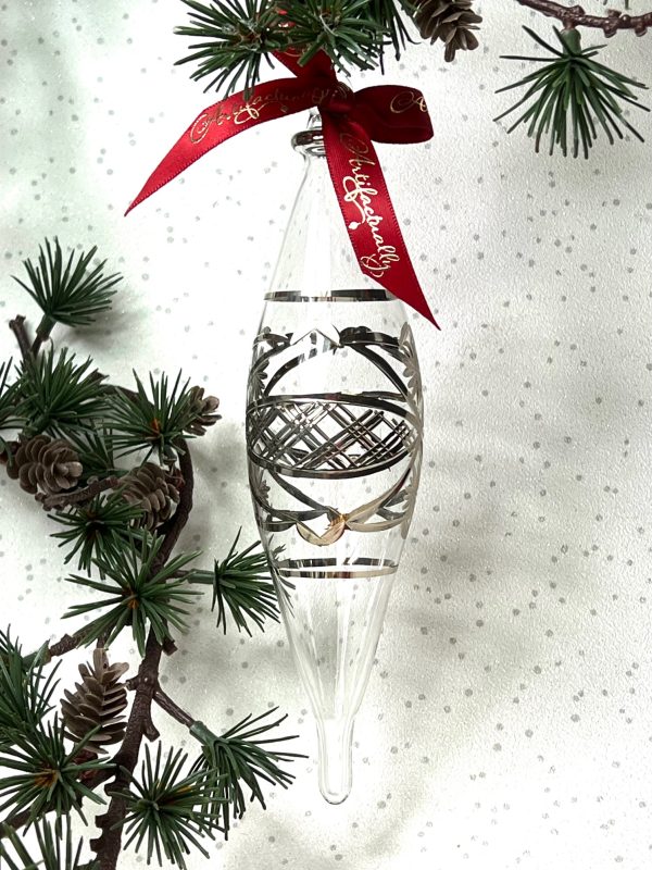 Victorian Float Ornament (L) ~ Silver