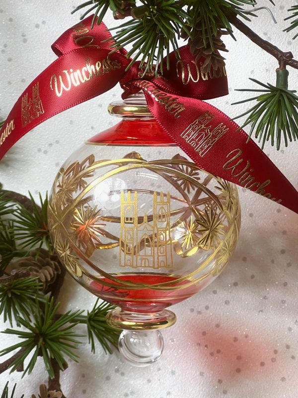 Winchester Cathedral Ornament (L) ~ Red