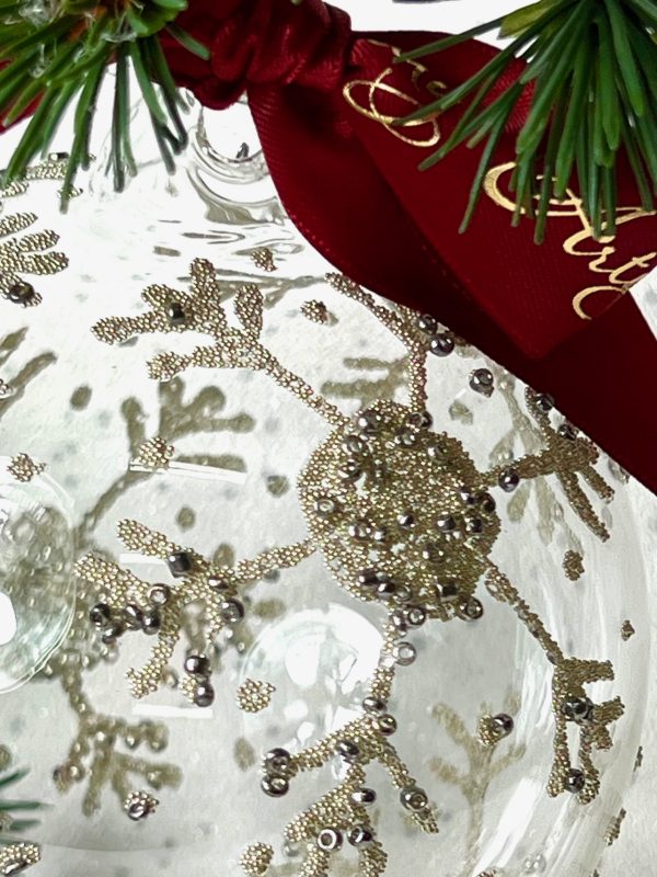 Seed Pearl Bauble (XL) ~ Clear/Silver - Image 2