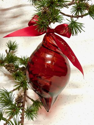 Ruby Swirl Oblong (XL) ~ Deep Red