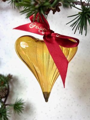 Classic Heart - Yellow With Silver Tip M (8cm)