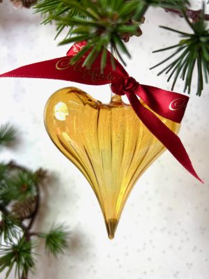 Classic Heart - Yellow With Gold Tip M (8cm)