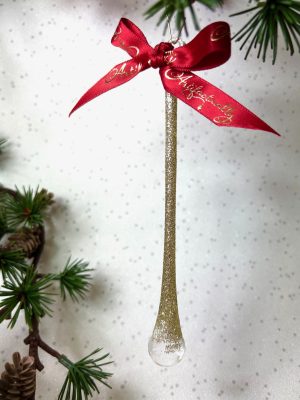 Glass Drop ~ Gold (16cm)