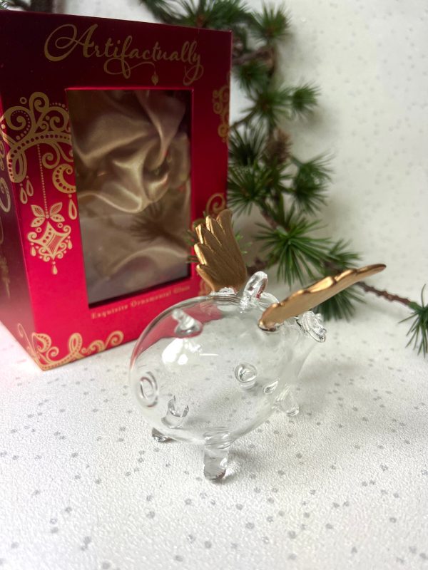 Pigs Will Fly ~ Clear/Gold - Image 3