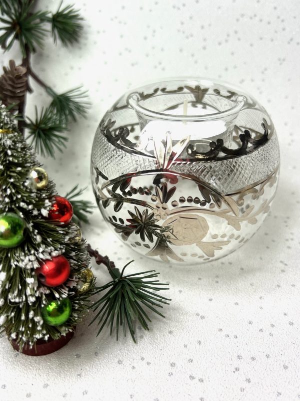 Vintage Rose Tealight ~ Silver - Image 2