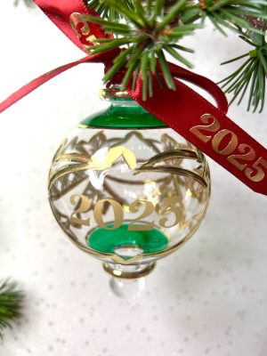 2025 ‘YEAR’ Bauble (M) ~ Green