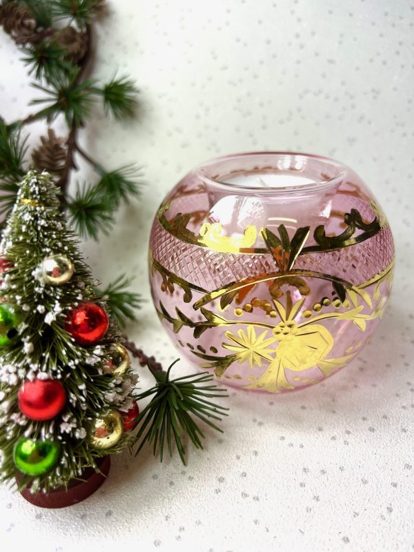 Vintage Rose Tealight ~ Pink - Image 2