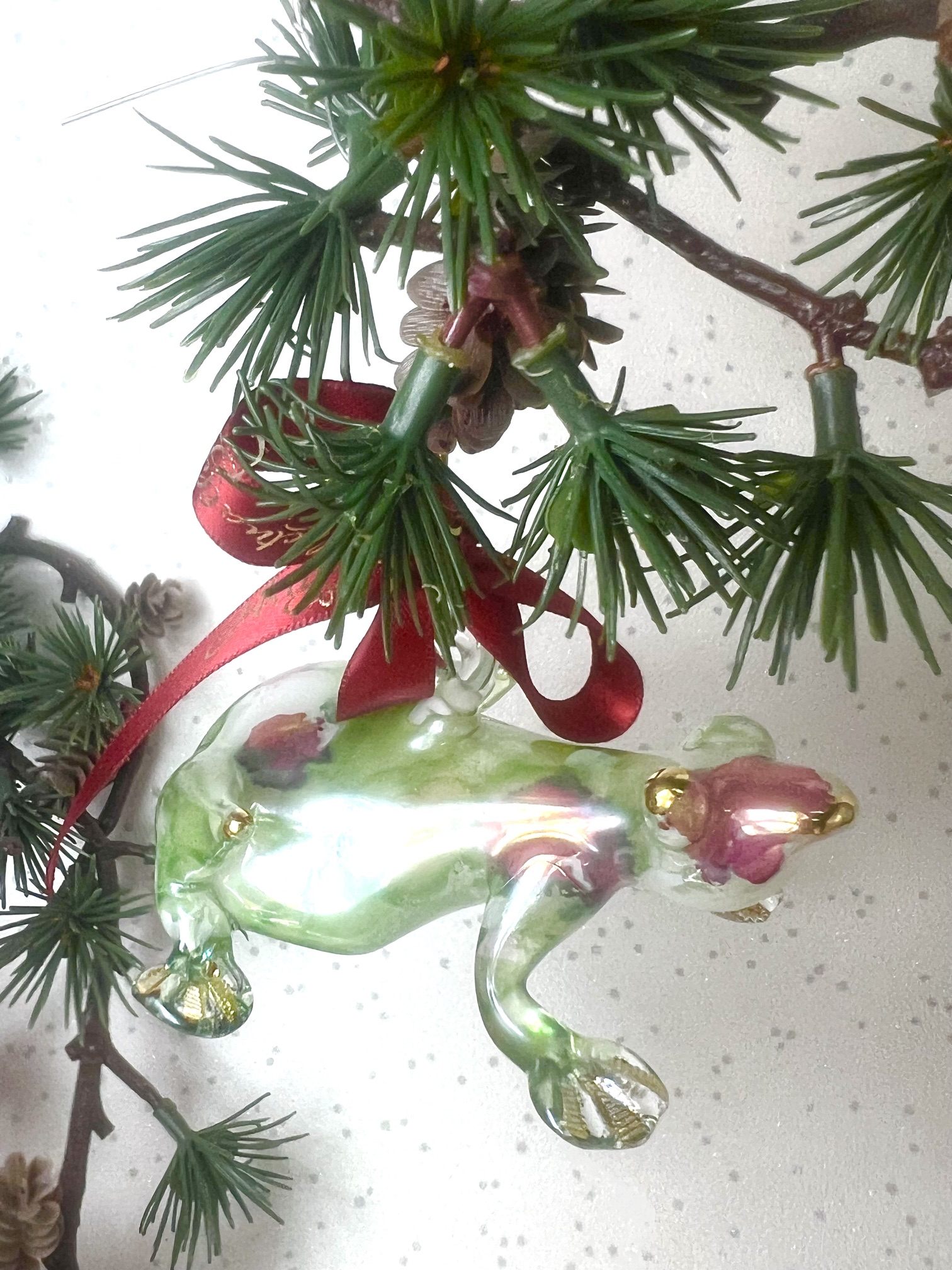 Marble Jumbo Frog (M) ~ Green