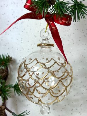 Scales Baubles  (L) ~ Gold