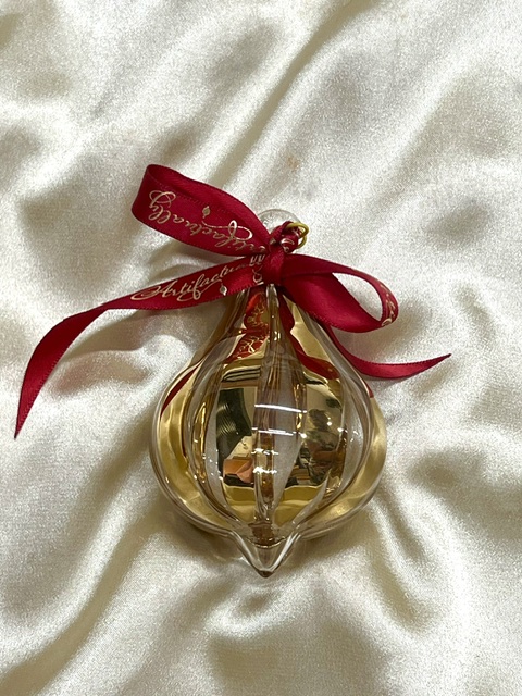 Christmas Ornament (M) ~ Clear / Gold
