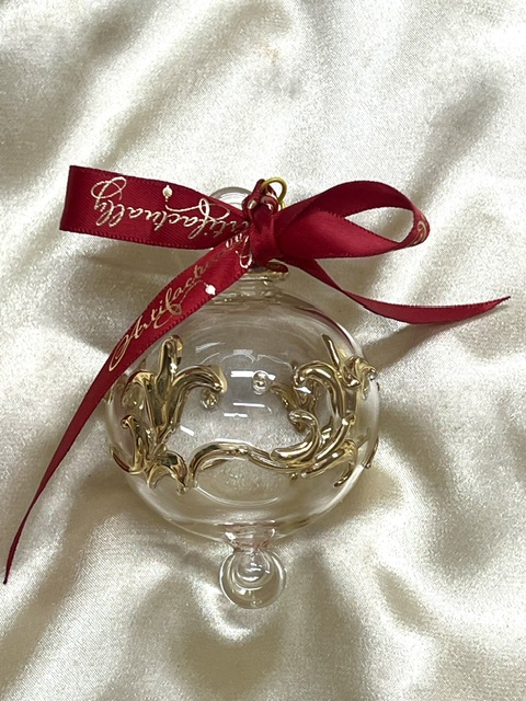 Christmas Ornament (M) ~ Clear / Gold