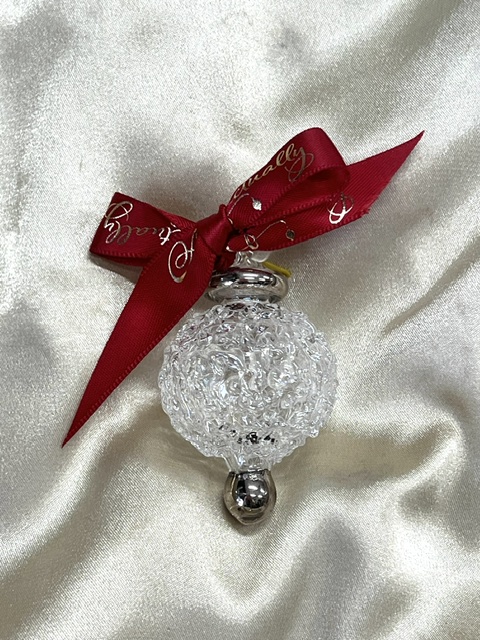 Christmas Ornament (XS) ~ Clear / Gold