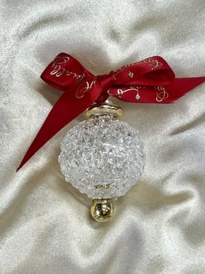 Christmas Ornament (XS) ~ Clear / Gold - No Gift Box