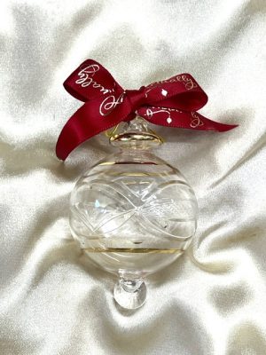 Christmas Ornament (S) ~ Gold / Clear - No Gift Box