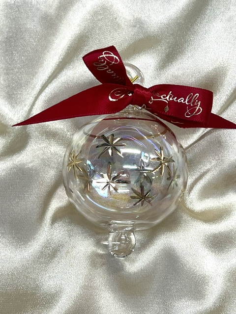 Christmas Ornament (S) ~ Gold / Clear