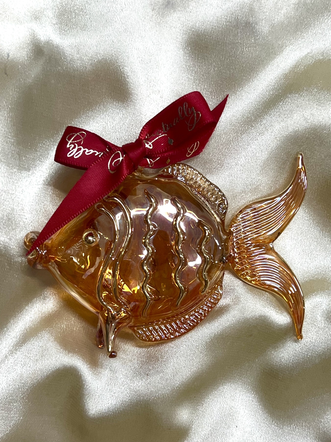 Christmas Novelty Ornament (M) ~ Yellow Fish