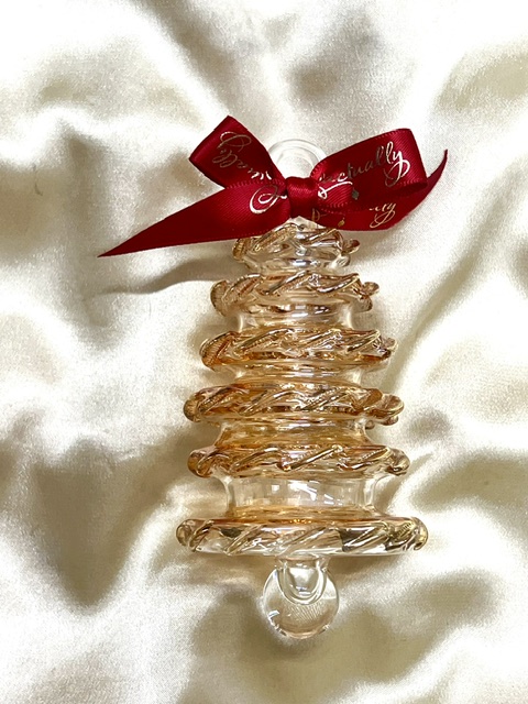 Christmas Novelty Ornament (M) ~ Yellow Tree