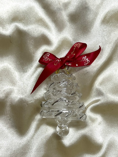 Christmas Novelty Ornament (M) ~ Silver Tree