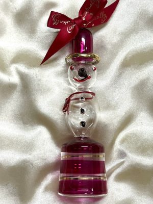 Christmas Novelty Ornament (M) ~ Classic Snowman - Gift Box