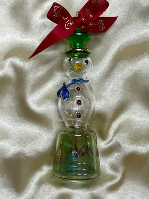 Christmas Novelty Ornament (M) ~ Classic Snowman - Gift Box