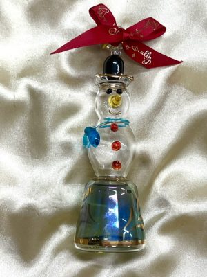 Christmas Novelty Ornament (M) ~ Classic Snowman - Gift Box