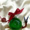 Christmas Novelty Ornament (M) ~ Snail ~ Green