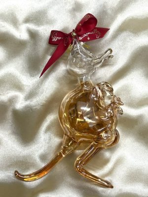 Christmas Novelty Ornament (M) ~ Yellow Kangaroo - Gift Box