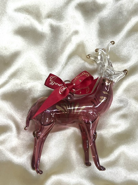 Christmas Novelty Ornament (M) ~ Reindeer ~ Red
