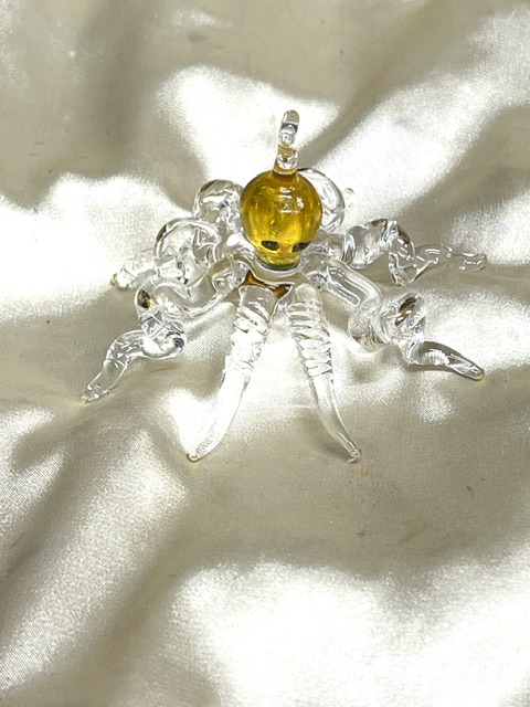 Christmas Novelty Ornament (M) ~ Octopus ~ Yellow