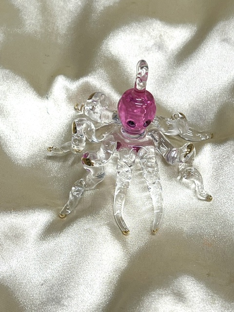Christmas Novelty Ornament (M) ~ Octopus ~ Pink