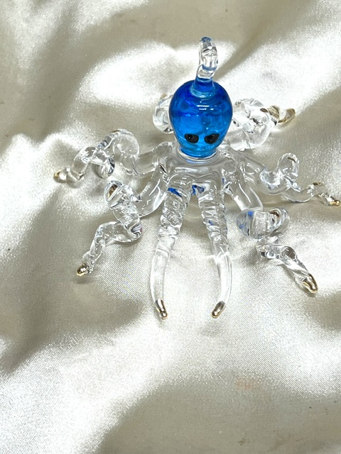 Christmas Novelty Ornament (M) ~ Octopus ~ Blue